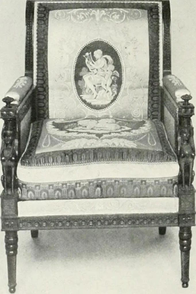 An illustration from Louis XVI furniture, 1913, leaf 259