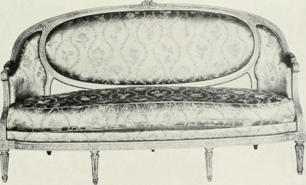 An illustration from Louis XVI furniture, 1913, leaf 260