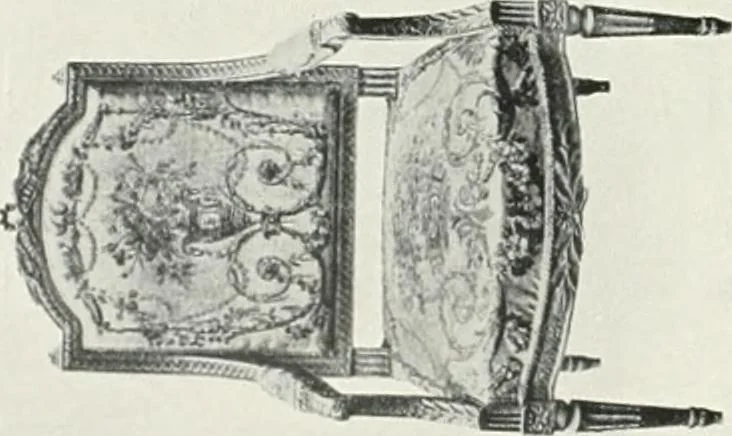 An illustration from Louis XVI furniture, 1913, leaf 265