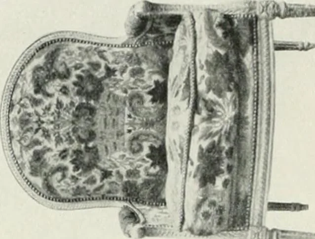 An illustration from Louis XVI furniture, 1913, leaf 265