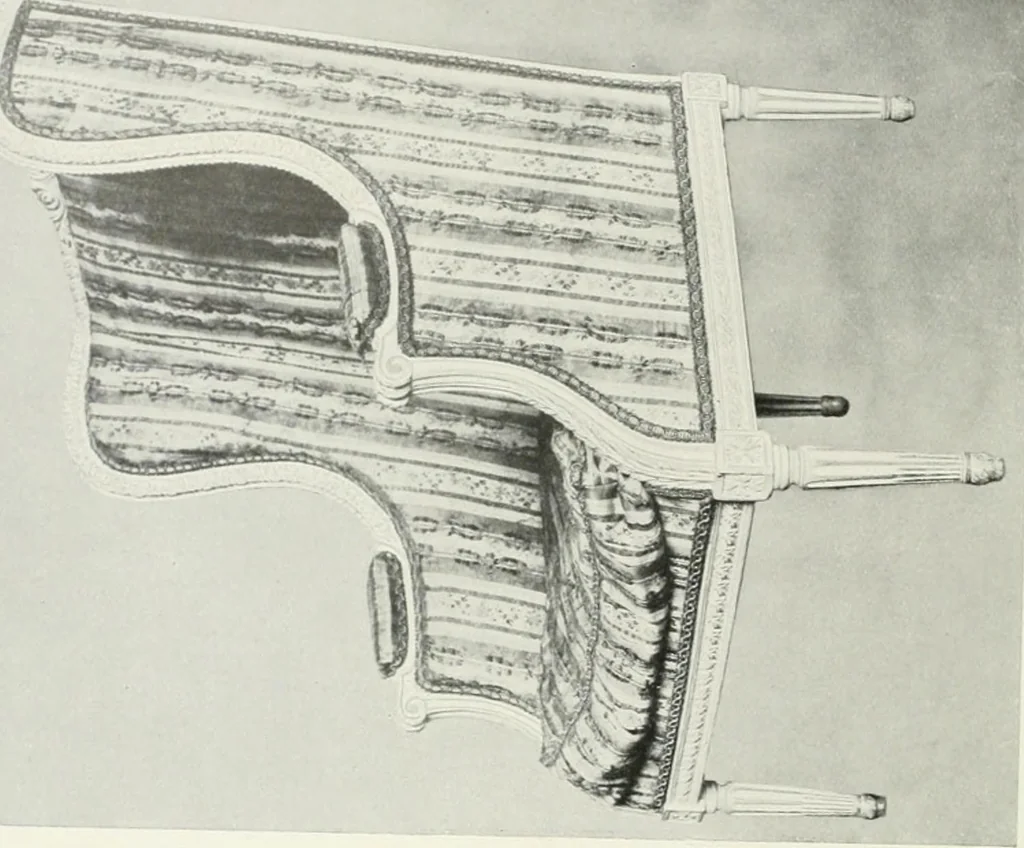 An illustration from Louis XVI furniture, 1913, leaf 275