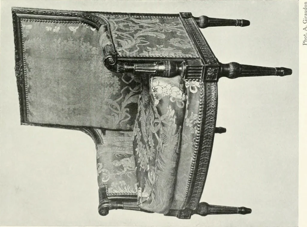 An illustration from Louis XVI furniture, 1913, leaf 276
