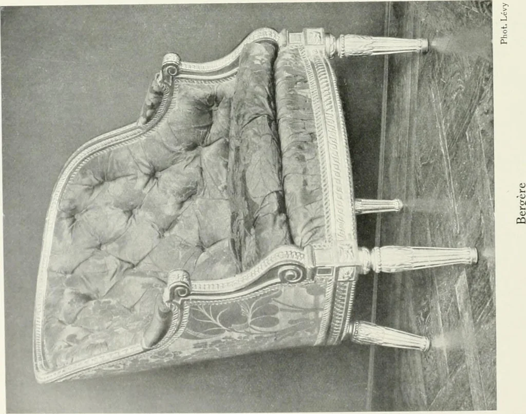 An illustration from Louis XVI furniture, 1913, leaf 279