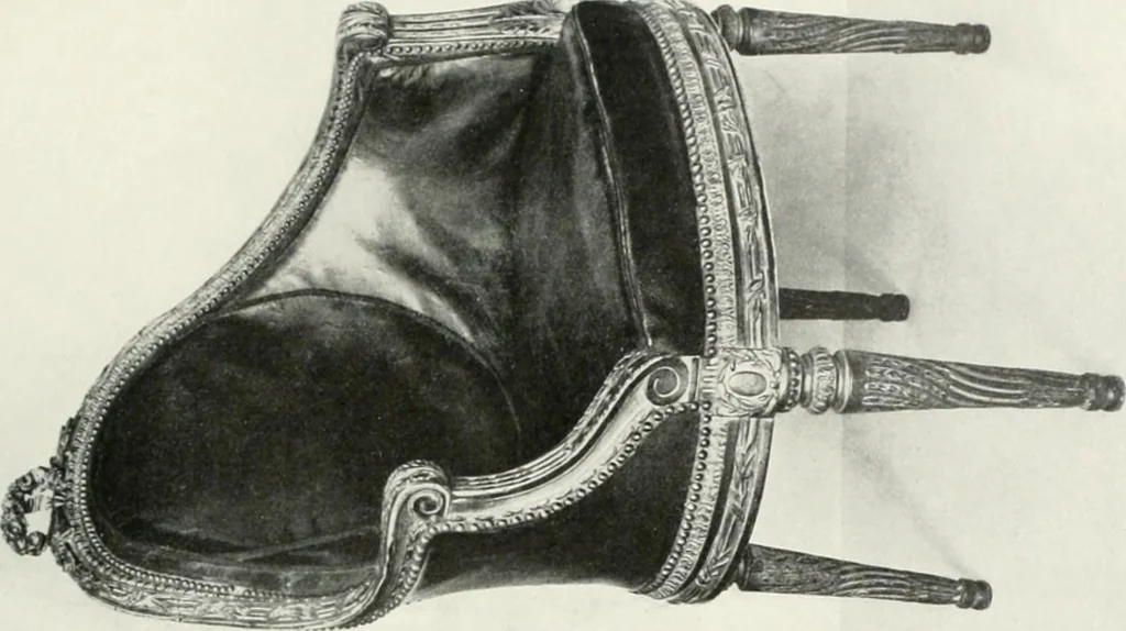 An illustration from Louis XVI furniture, 1913, leaf 280