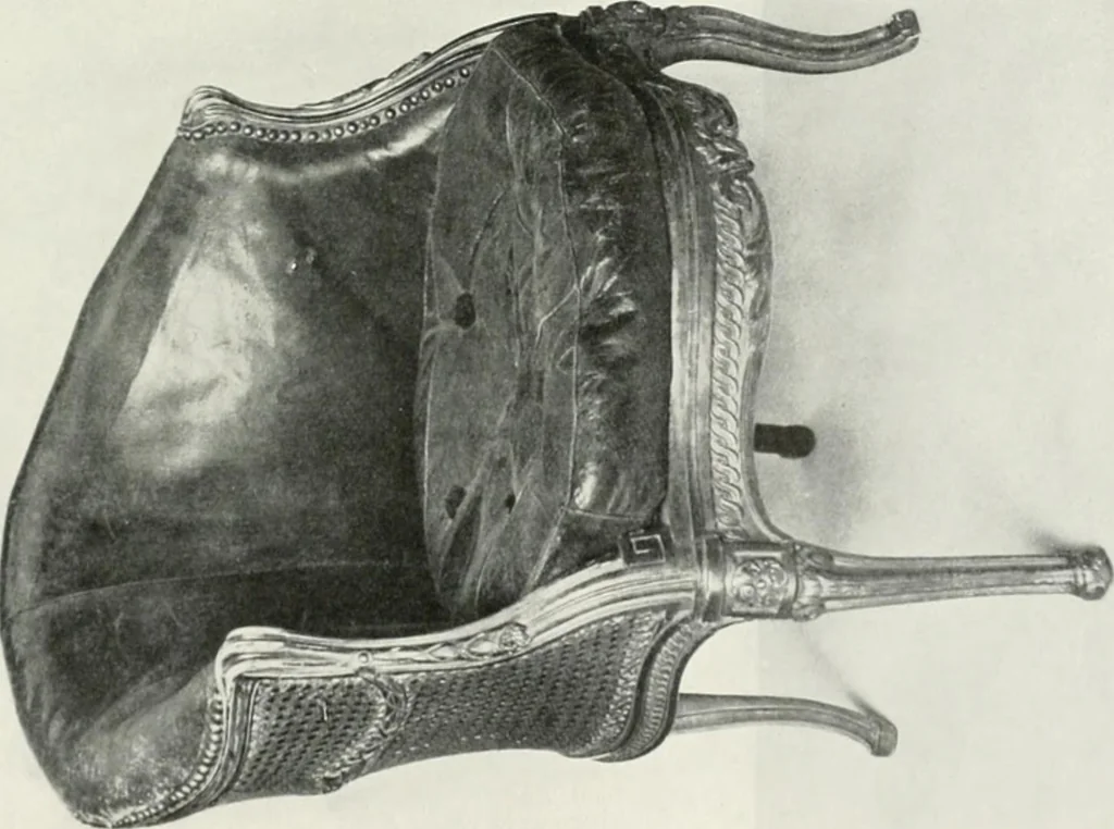An illustration from Louis XVI furniture, 1913, leaf 280