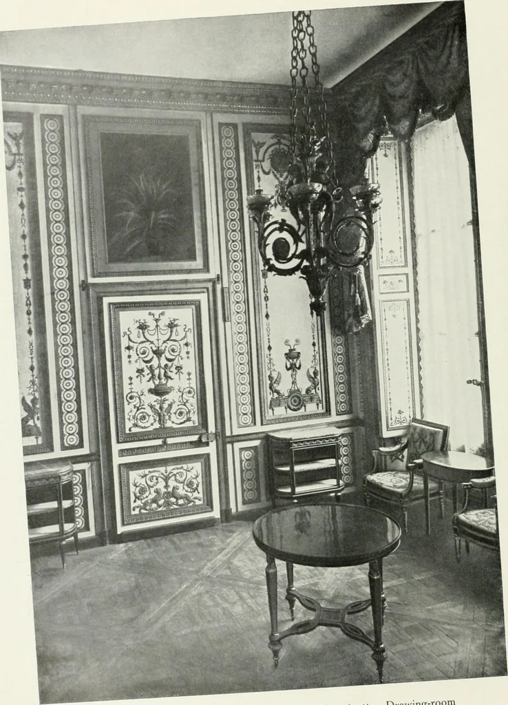 An illustration from Louis XVI furniture, 1913, leaf 29