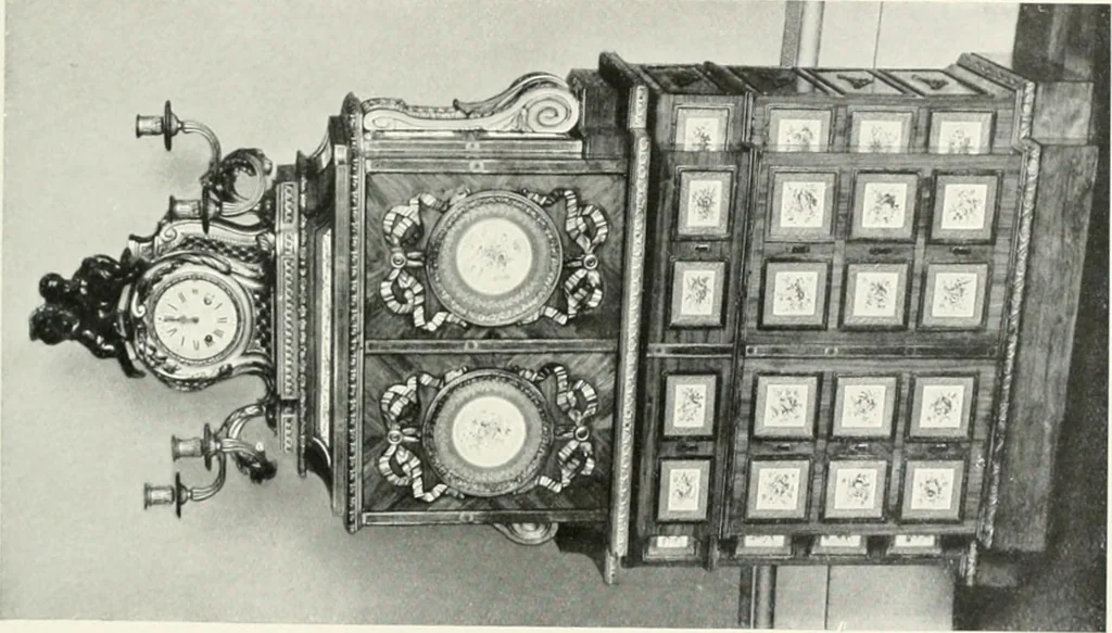 An illustration from Louis XVI furniture, 1913, leaf 290