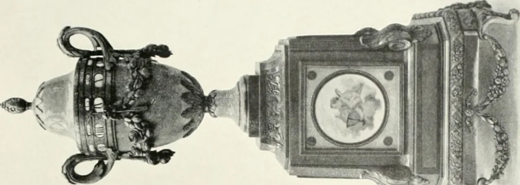 An illustration from Louis XVI furniture, 1913, leaf 292