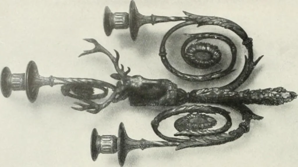 An illustration from Louis XVI furniture, 1913, leaf 293