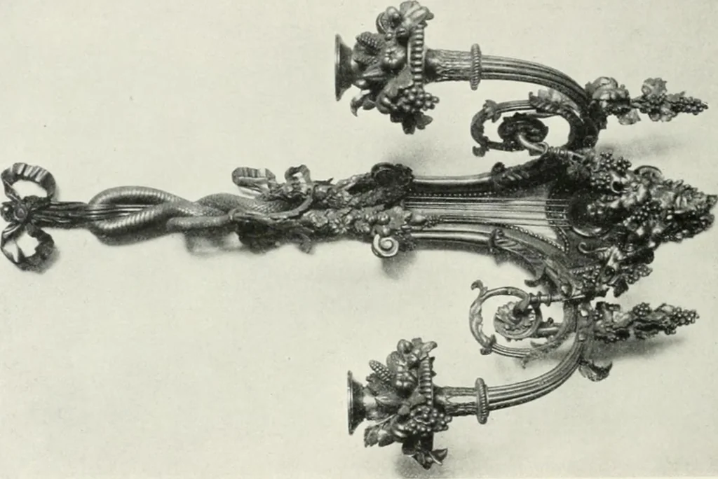 An illustration from Louis XVI furniture, 1913, leaf 293