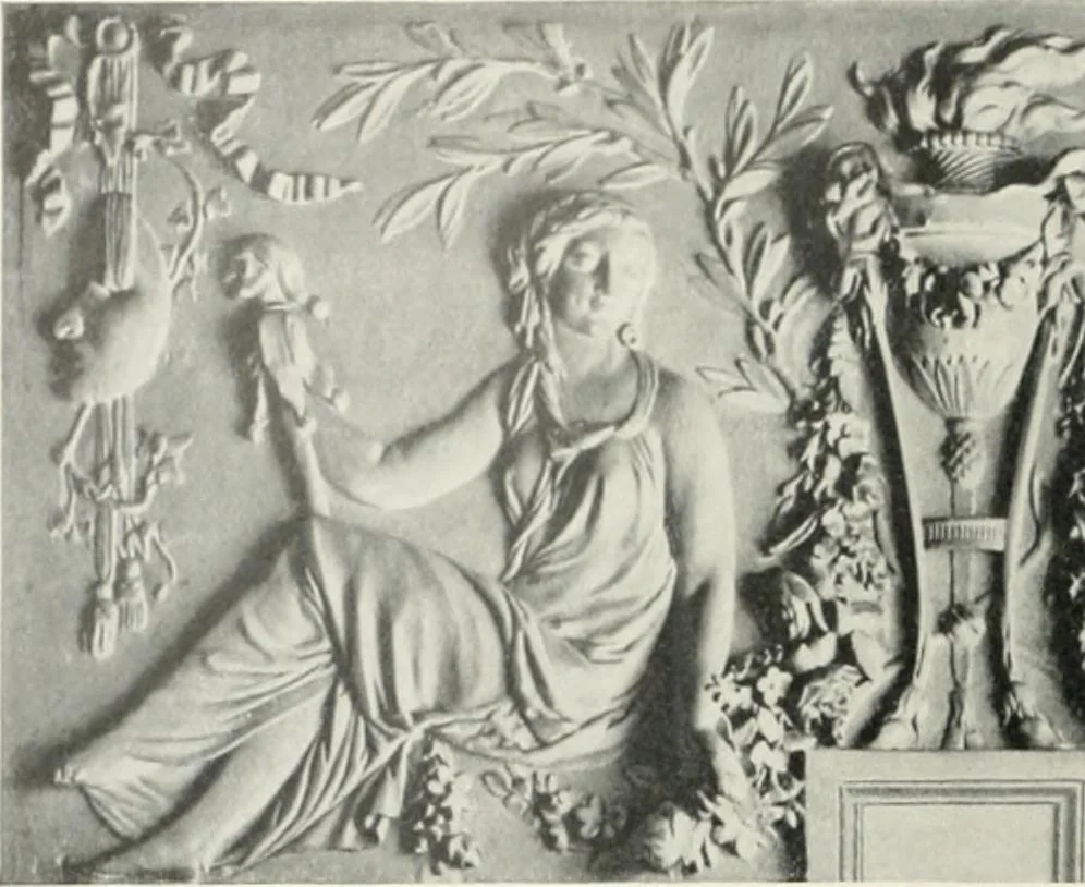 An illustration from Louis XVI furniture, 1913, leaf 295