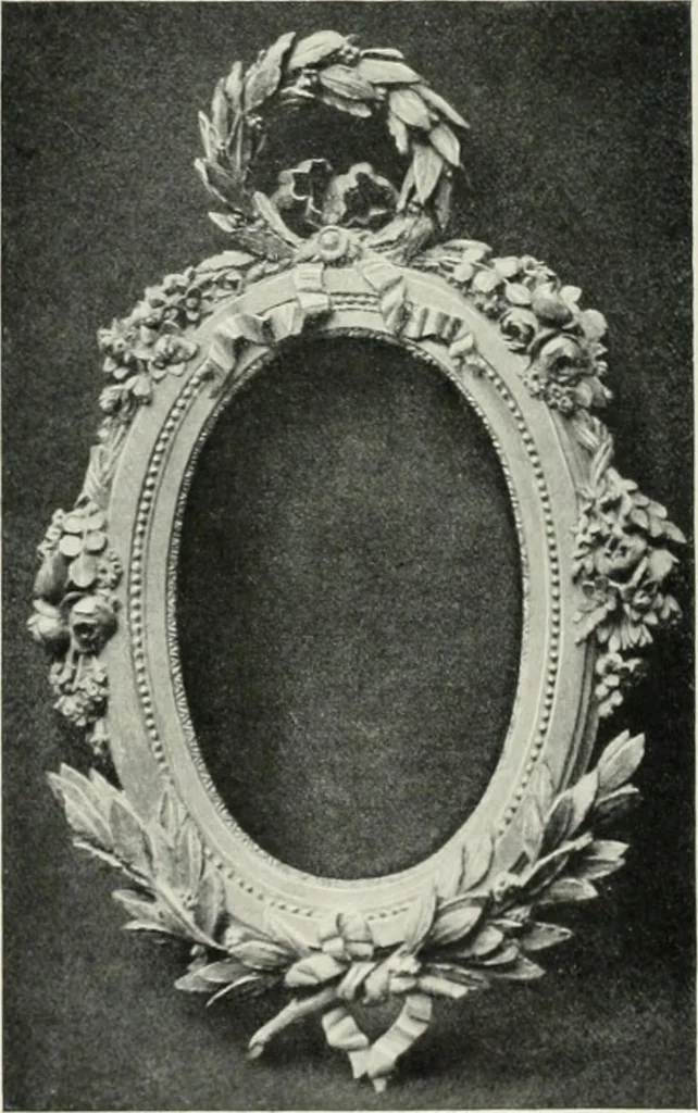 An illustration from Louis XVI furniture, 1913, leaf 295