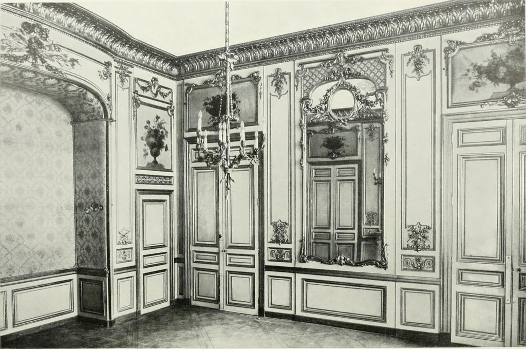 An illustration from Louis XVI furniture, 1913, leaf 35