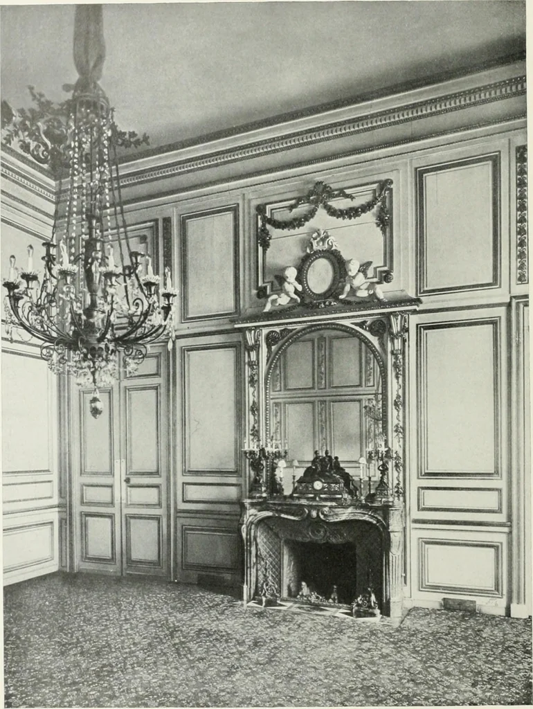 An illustration from Louis XVI furniture, 1913, leaf 37