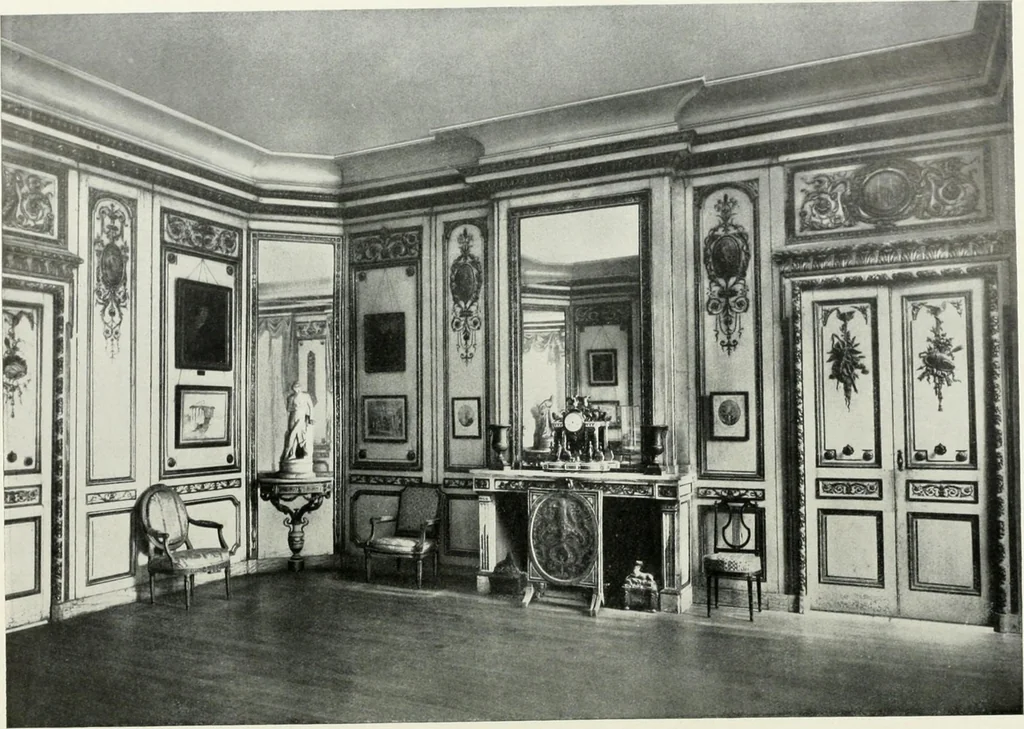 An illustration from Louis XVI furniture, 1913, leaf 41