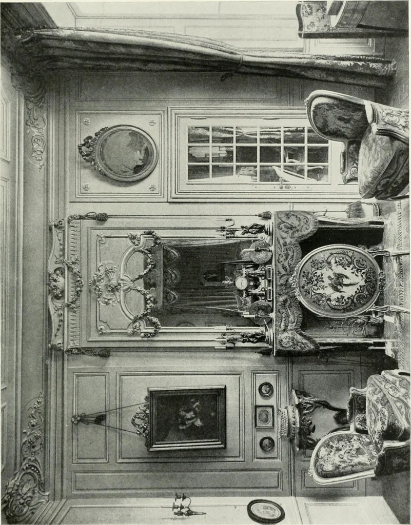 An illustration from Louis XVI furniture, 1913, leaf 42