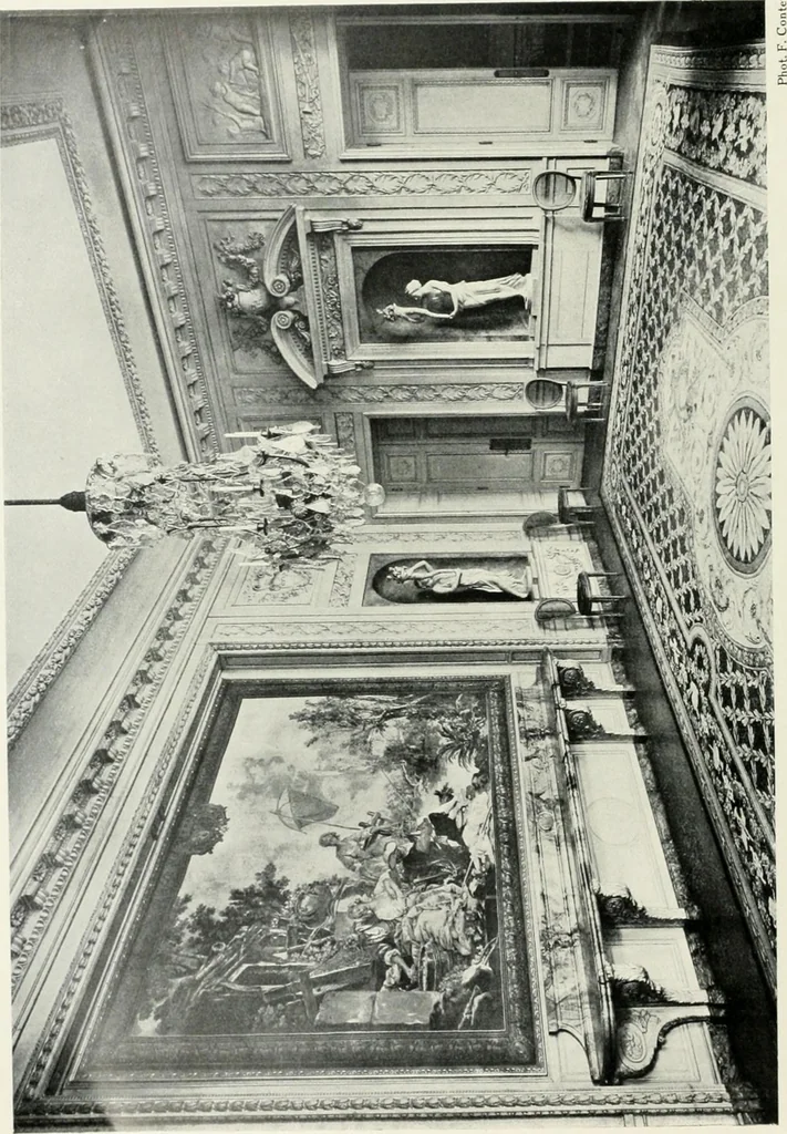 An illustration from Louis XVI furniture, 1913, leaf 43