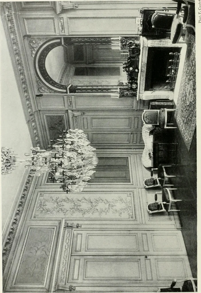 An illustration from Louis XVI furniture, 1913, leaf 45
