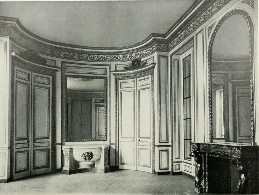 An illustration from Louis XVI furniture, 1913, leaf 47