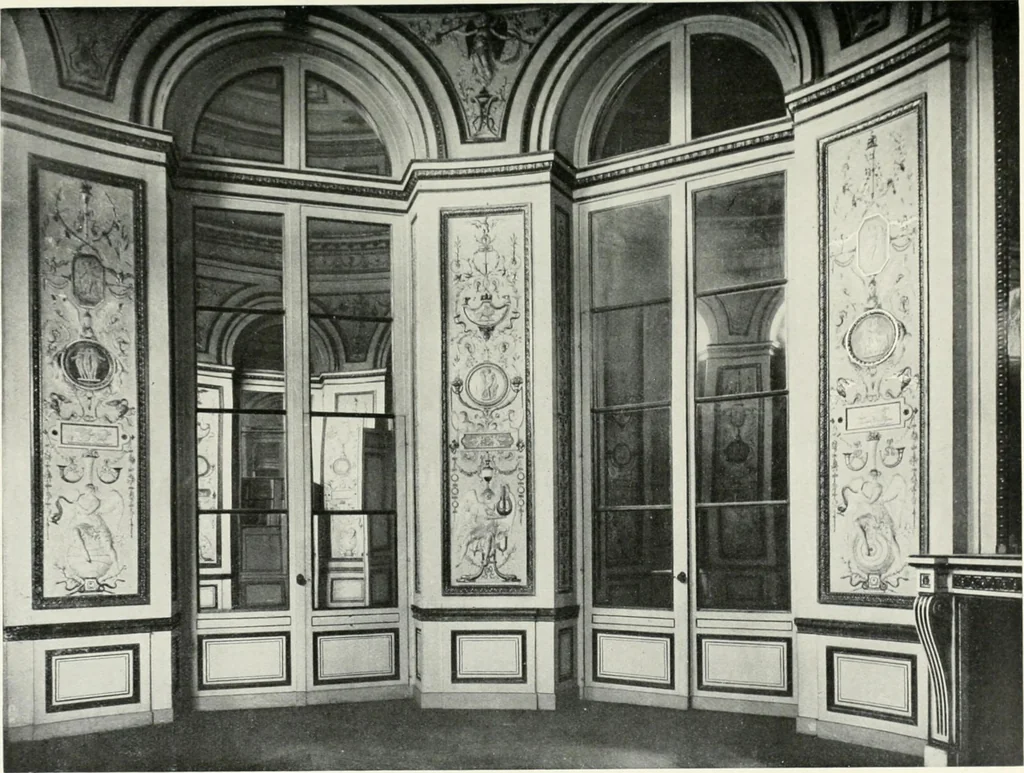 An illustration from Louis XVI furniture, 1913, leaf 48