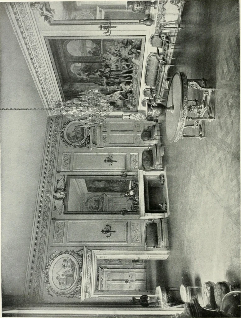 An illustration from Louis XVI furniture, 1913, leaf 51