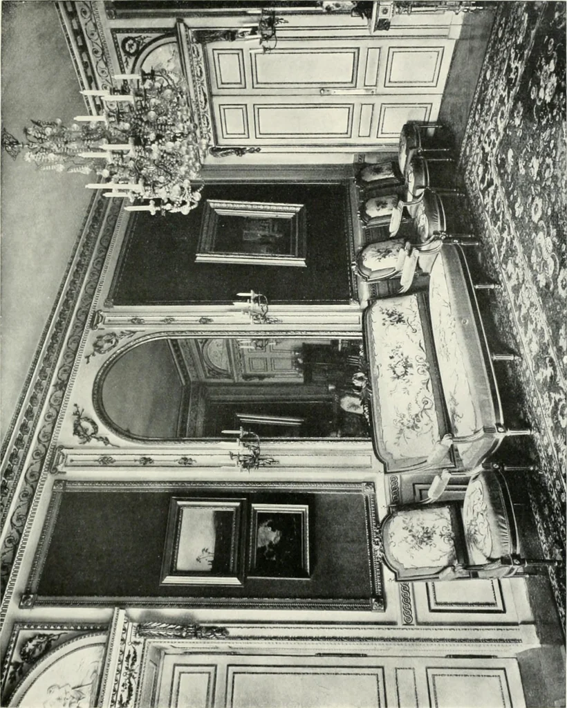 An illustration from Louis XVI furniture, 1913, leaf 52