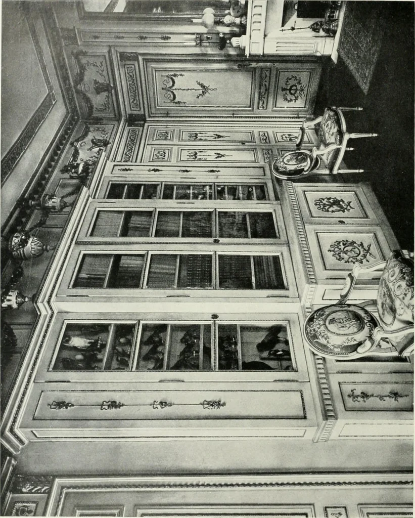 An illustration from Louis XVI furniture, 1913, leaf 53