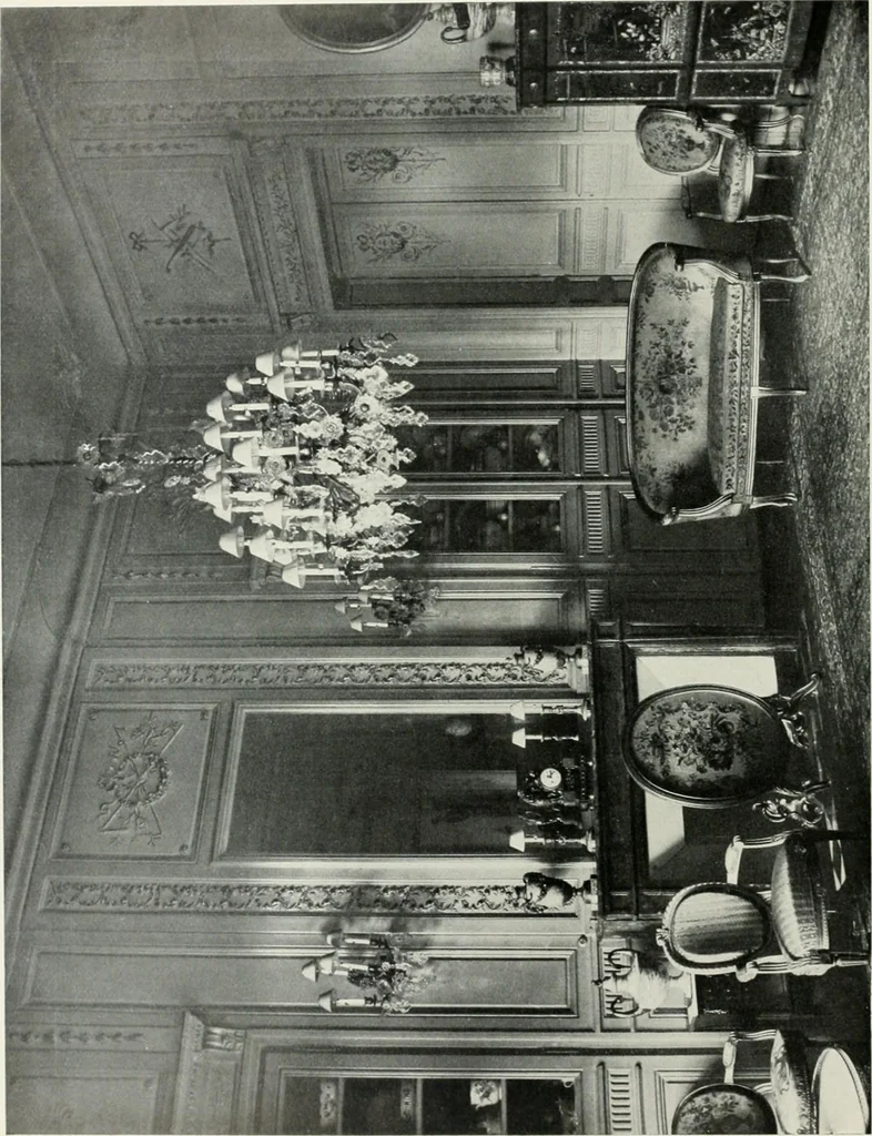 An illustration from Louis XVI furniture, 1913, leaf 55