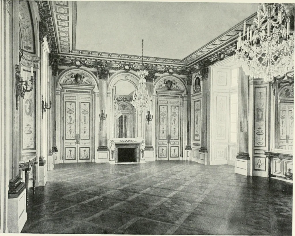 An illustration from Louis XVI furniture, 1913, leaf 56
