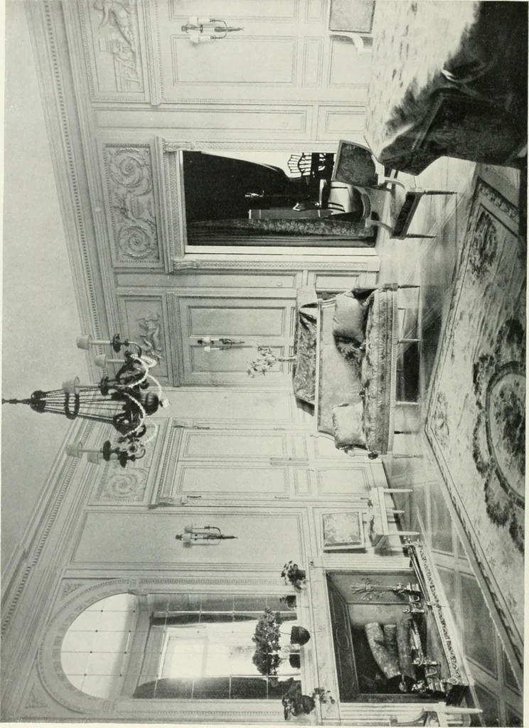 An illustration from Louis XVI furniture, 1913, leaf 57