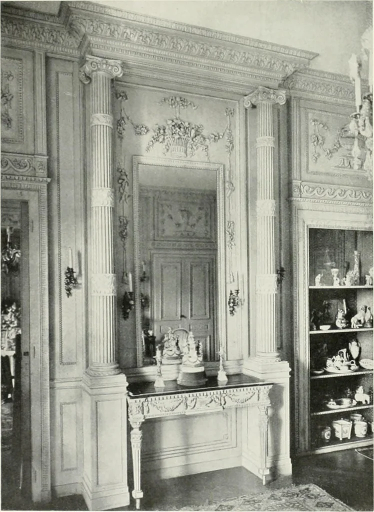 An illustration from Louis XVI furniture, 1913, leaf 60