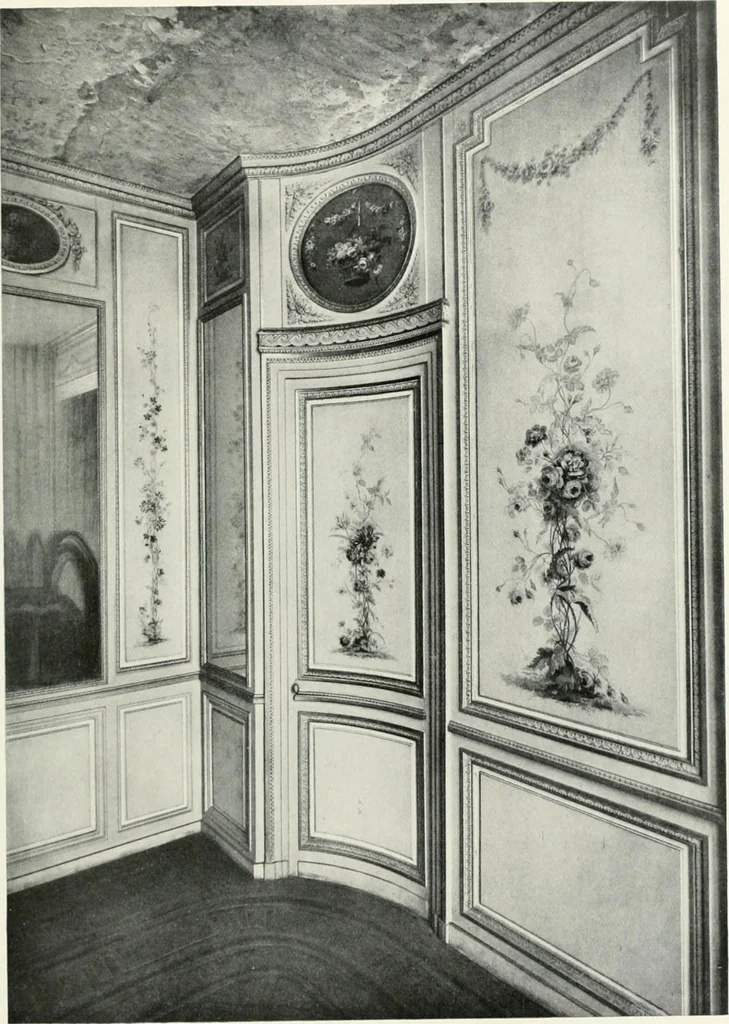 An illustration from Louis XVI furniture, 1913, leaf 64