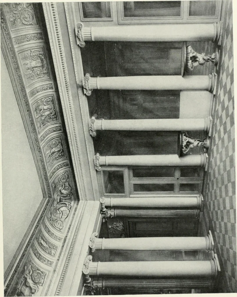 An illustration from Louis XVI furniture, 1913, leaf 66