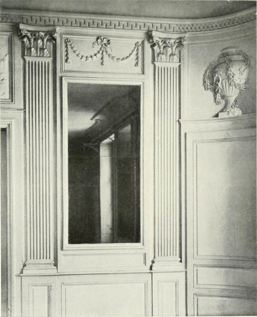 An illustration from Louis XVI furniture, 1913, leaf 68
