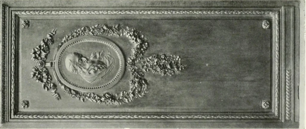 An illustration from Louis XVI furniture, 1913, leaf 74