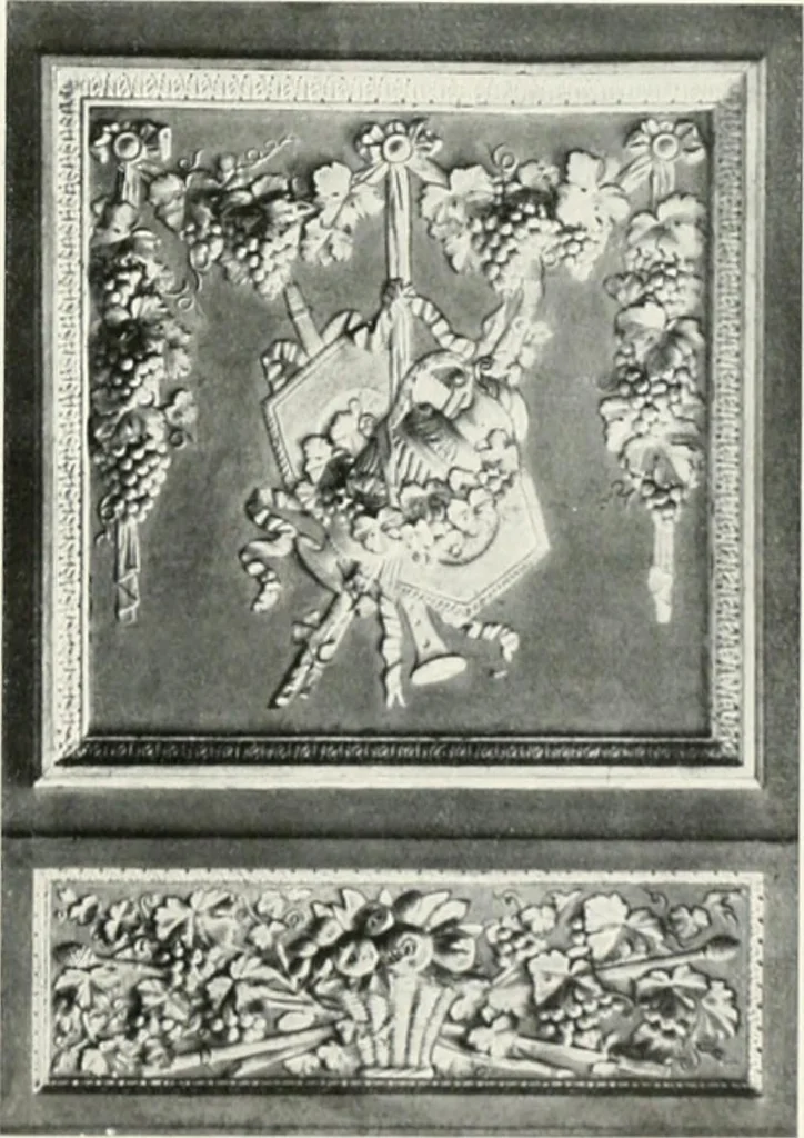 An illustration from Louis XVI furniture, 1913, leaf 76