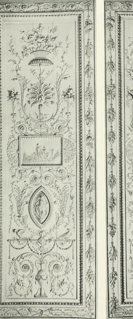 An illustration from Louis XVI furniture, 1913, leaf 78