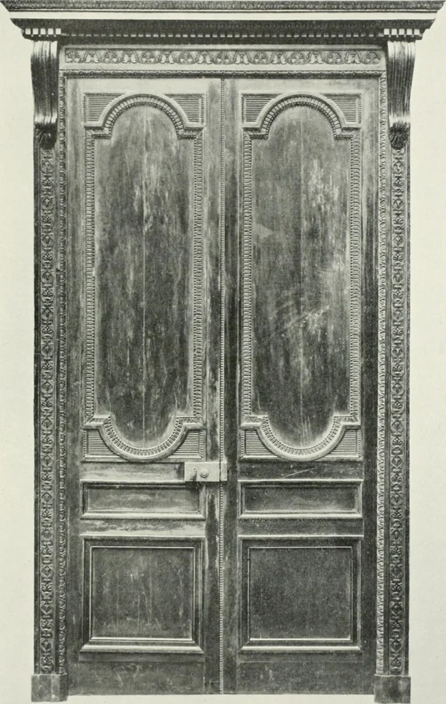 An illustration from Louis XVI furniture, 1913, leaf 80