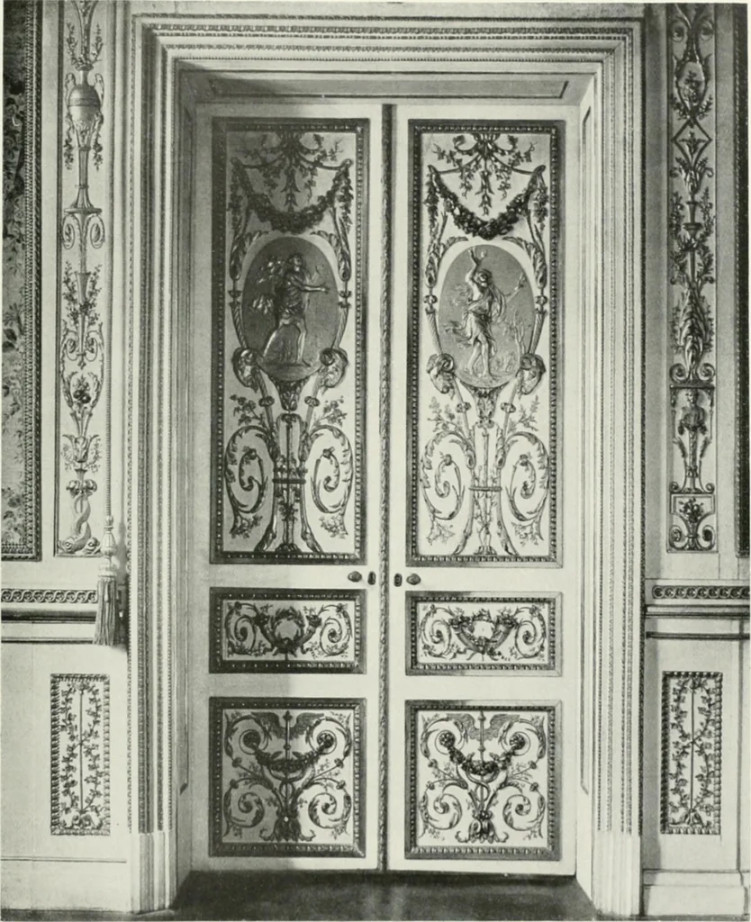An illustration from Louis XVI furniture, 1913, leaf 86