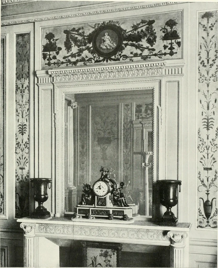 An illustration from Louis XVI furniture, 1913, leaf 90
