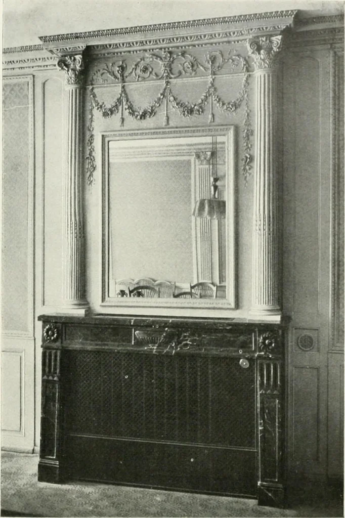 An illustration from Louis XVI furniture, 1913, leaf 91
