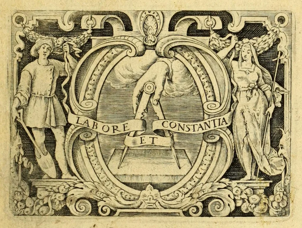 An illustration from Lovanivm : siue opidi et academiæ eivs descriptio : libri tres, 1605, leaf 5