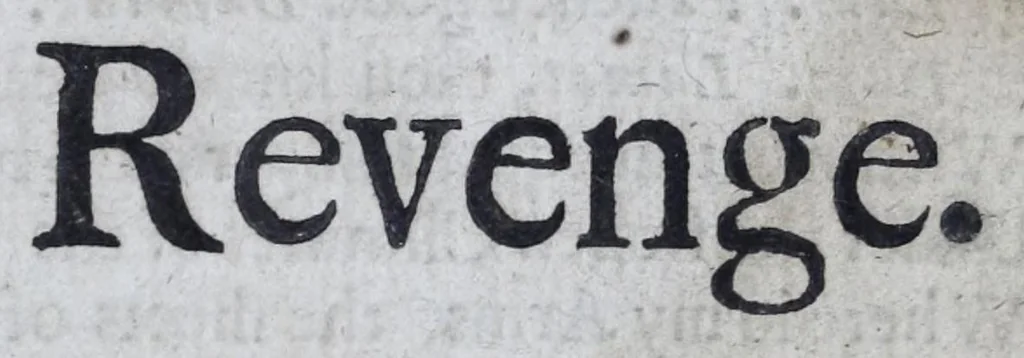 An illustration from Love and revenge : a tragedy acted at the Duke's Theatre, 1675, leaf 21