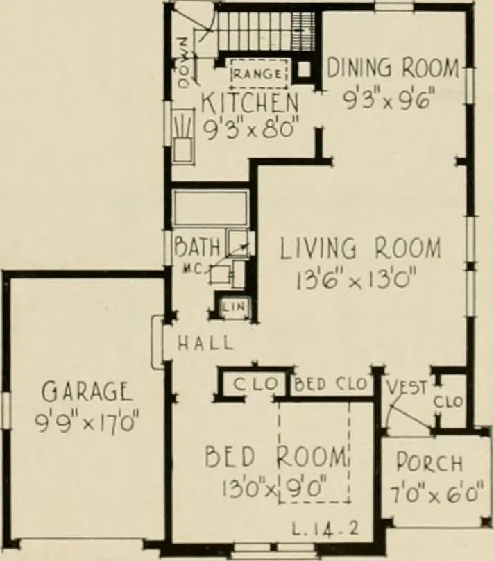 An illustration from Low cost homes., 1900, leaf 10