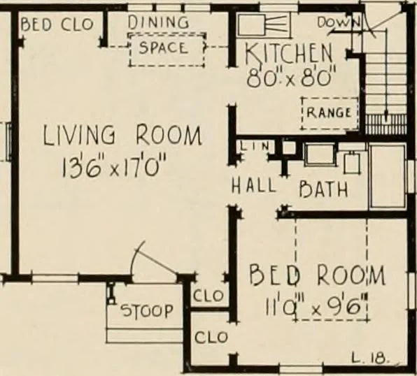 An illustration from Low cost homes., 1900, leaf 11
