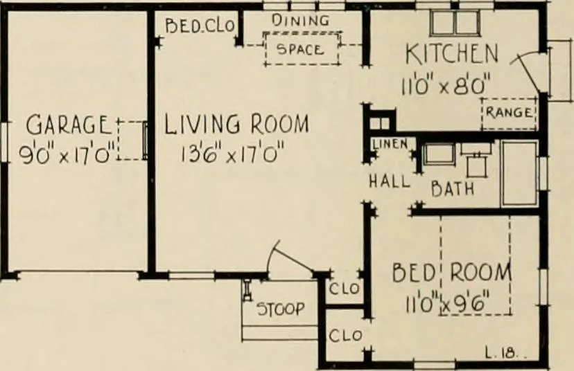 An illustration from Low cost homes., 1900, leaf 11