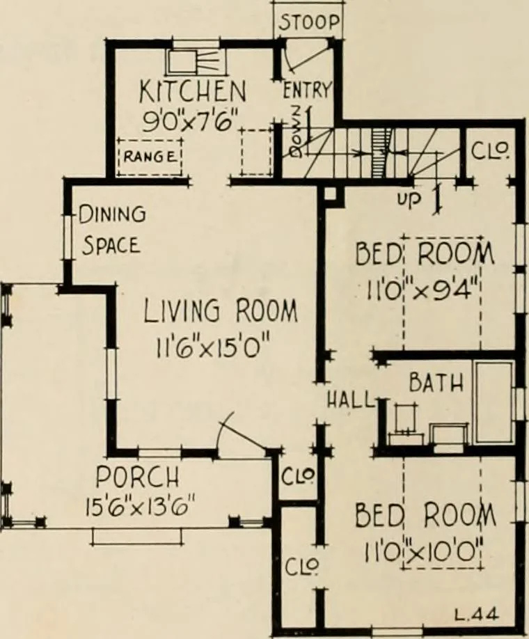 An illustration from Low cost homes., 1900, leaf 13