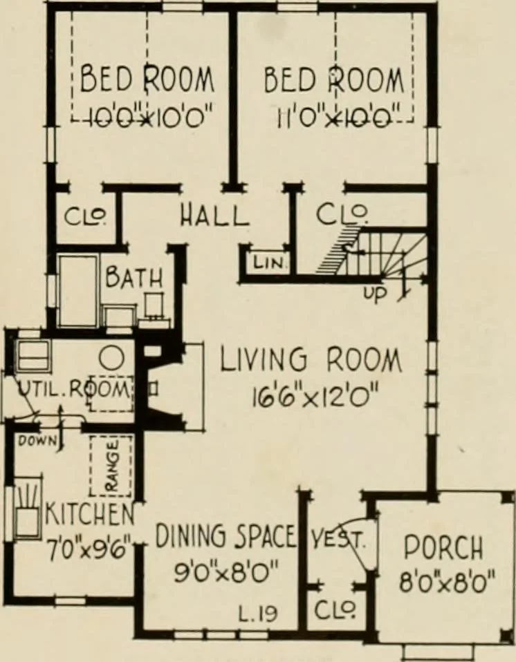 An illustration from Low cost homes., 1900, leaf 14