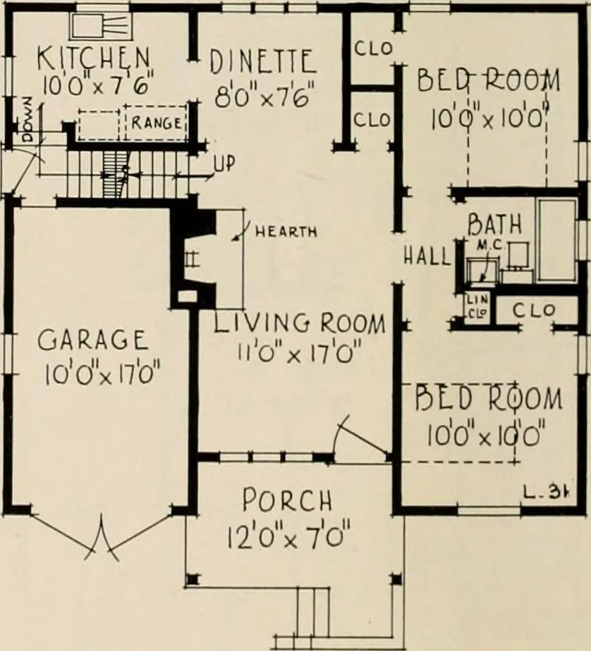 An illustration from Low cost homes., 1900, leaf 15