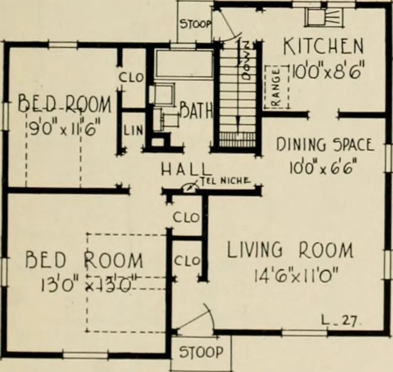 An illustration from Low cost homes., 1900, leaf 16